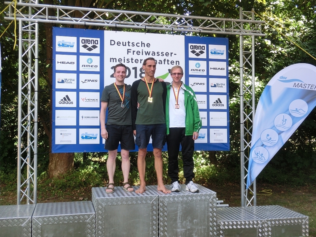 Uwe Heller Deutscher Meister auf 2500 und 5000 Meter Freistil im Freiwasser